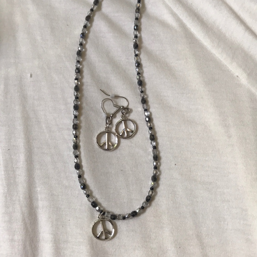 One of a kind handmade Necklace and earrings
